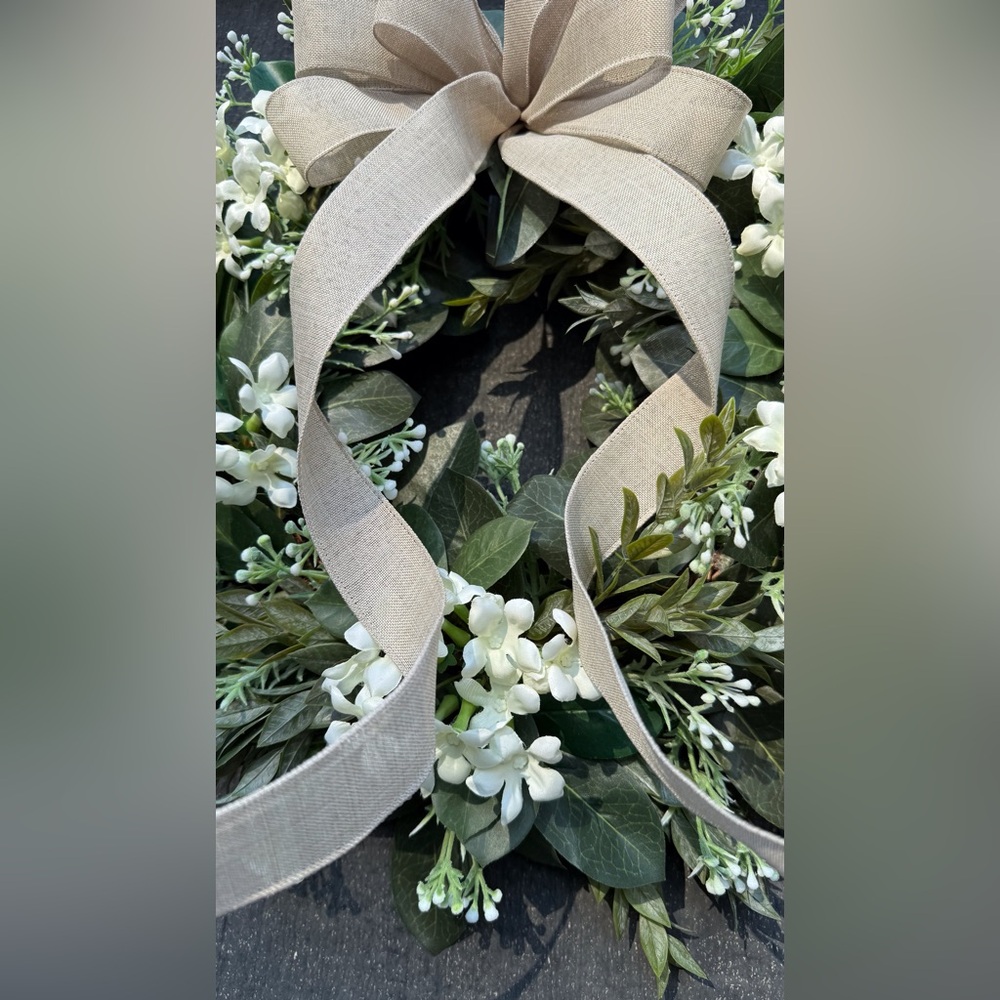 HAND CRAFTED UNIQUE 12” Year Round Wreath - Picture 7 of 8